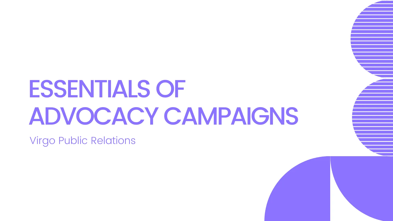 Essentials of Advocacy Campaigns